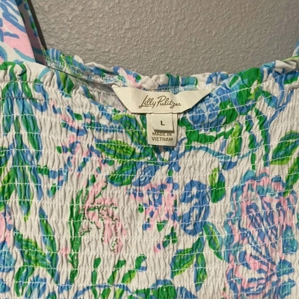 NWOT LILLY PULITZER Kailua Smocked Maxi Dress M L XL - Picture 5 of 5